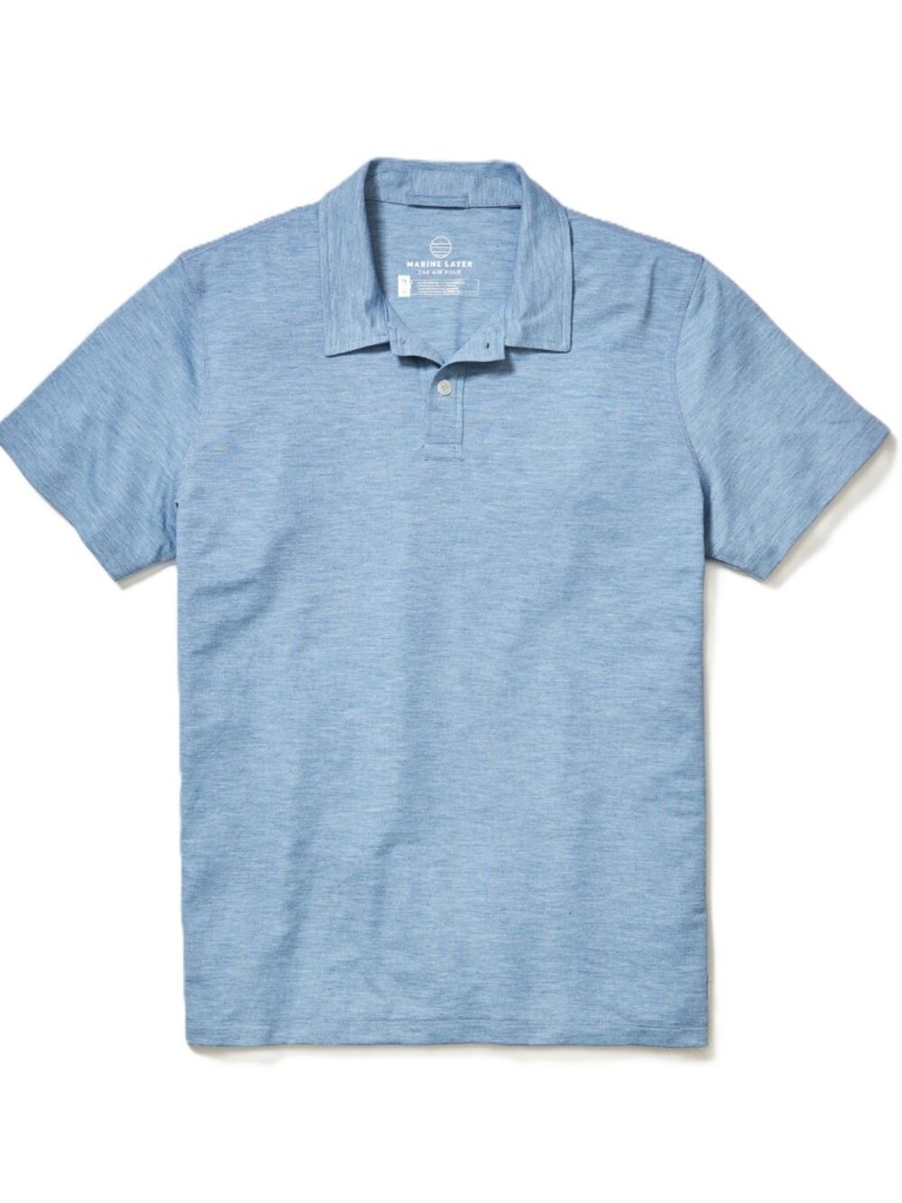 NWT Marine Layer Men's Air Polo Shirt Coronet Blue,